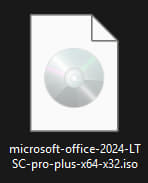 Откройте скачанный ISO-файл